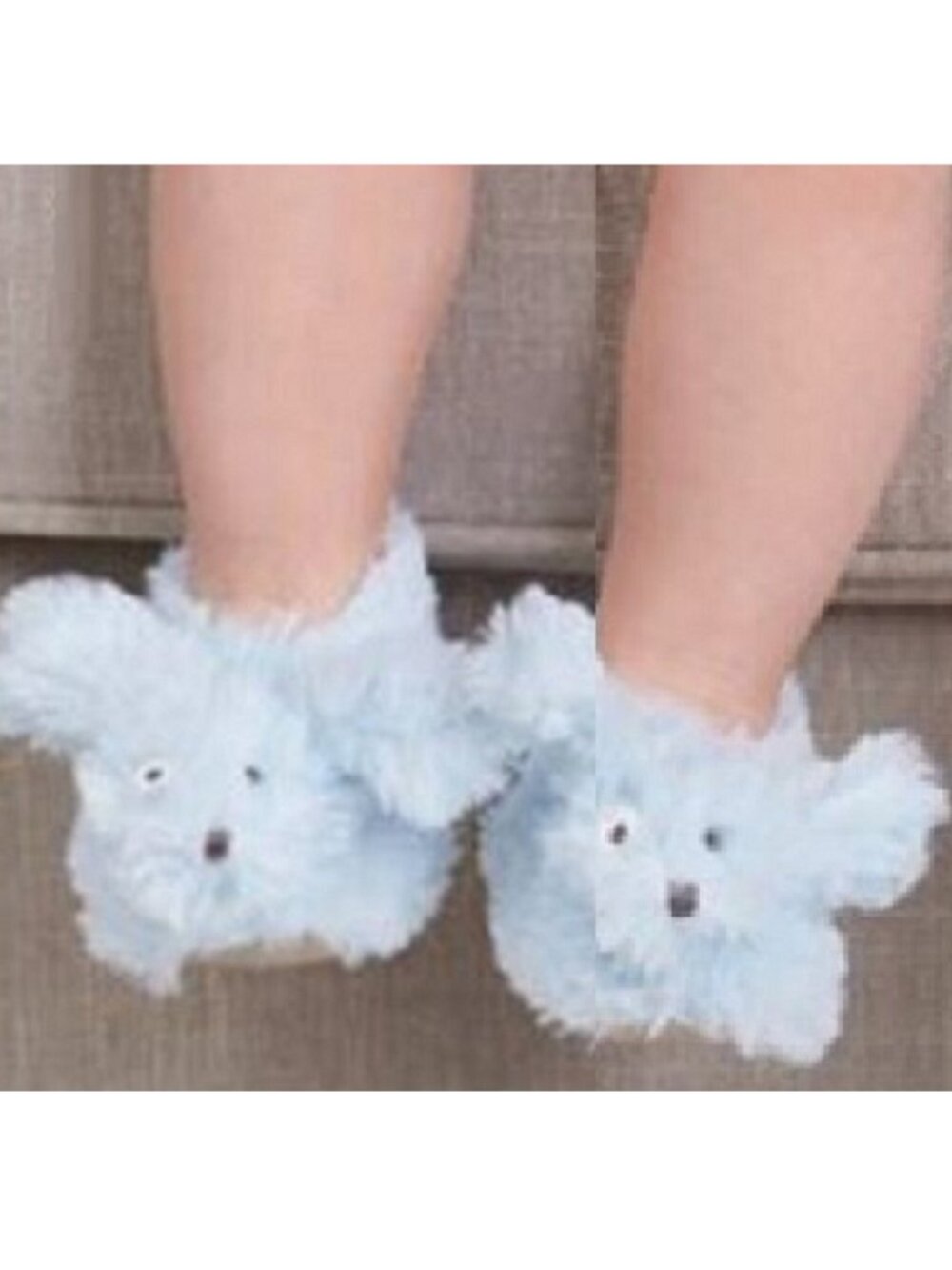 Plush Blue Baby Puppy Booties by Mud Pie